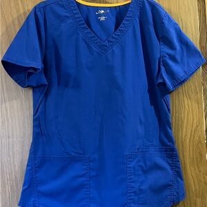 Scrub-star, Small, Blue, Scrub Top.